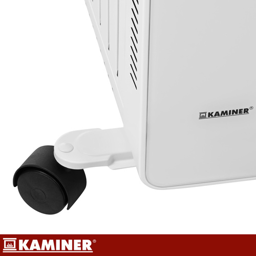 Elektrický olejový radiátor Kaminer Arvell - biely – Obrázok 12