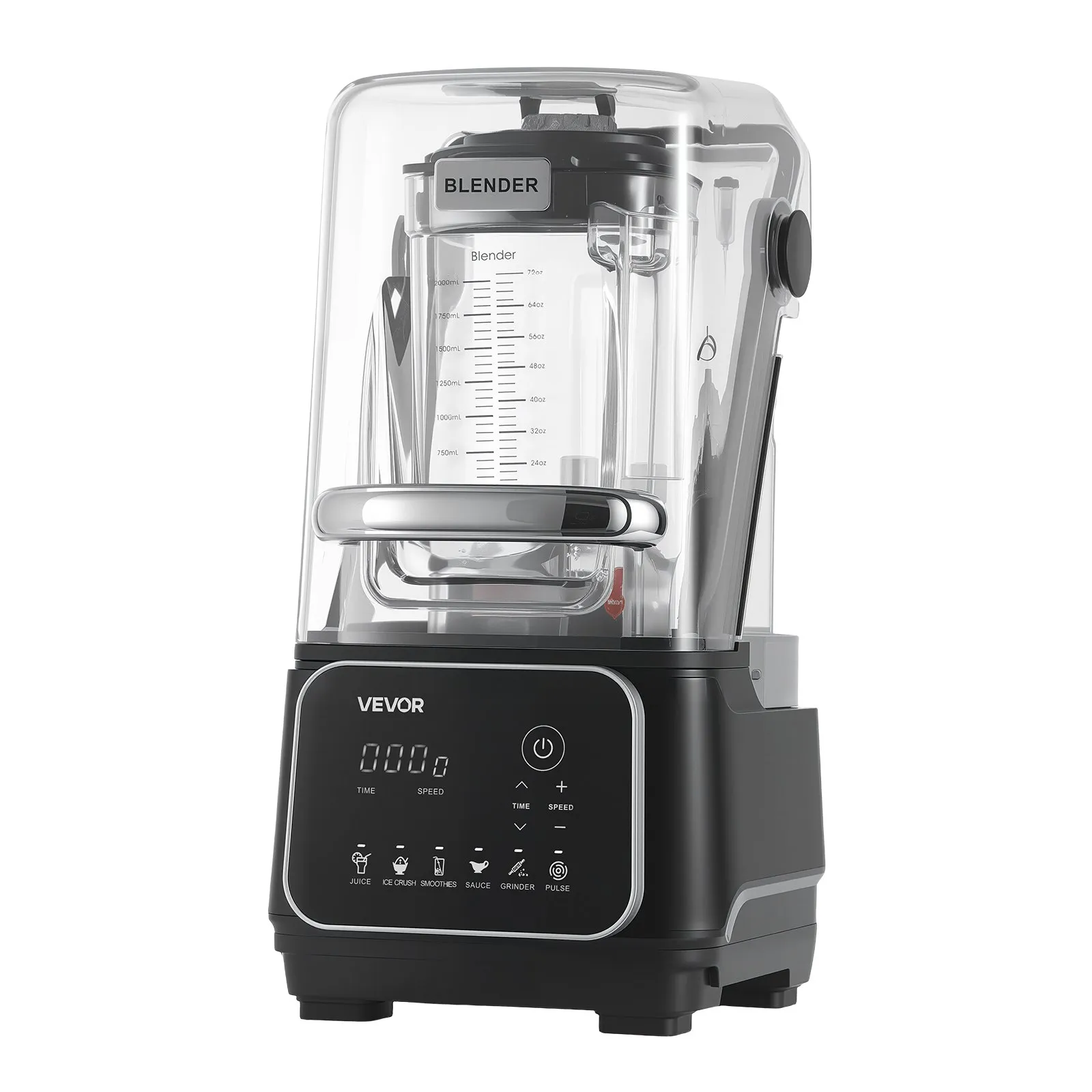 Stojanový mixér, smoothie mixér s ochranným krytom, 2200 W6 – Obrázok 4