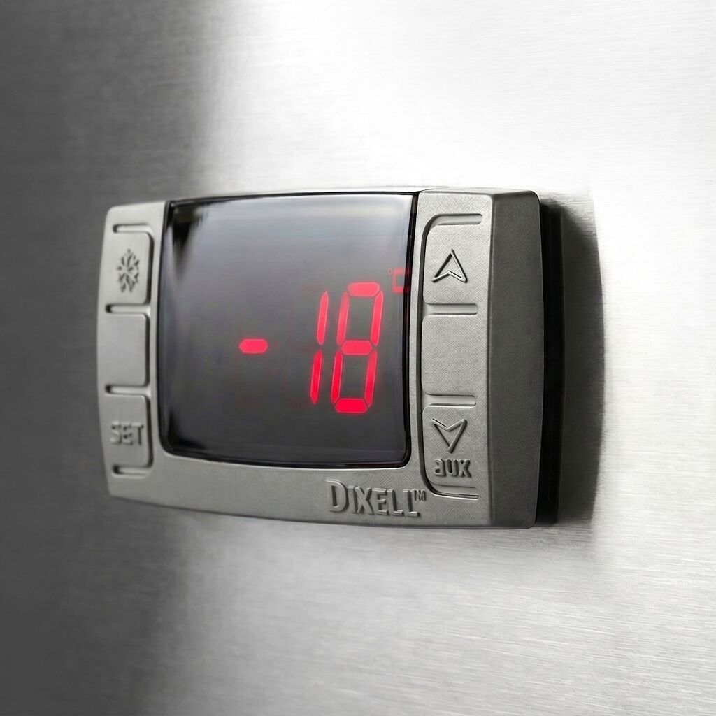 Úložná mraznička ECO - 600 litrov - s 1 dverami Nerez – Obrázok 4