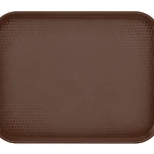 Tácka z polypropylénu na fast food, veľká, Cambro, hnedá, Hnedá, 355x457x(H)21mm