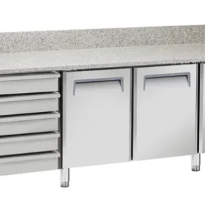 Pizza cooling counter, Arktic, 362L, Strieborná, 230V/210W, 2025x800x(H)1040mm