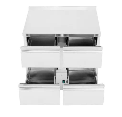 Chladiaci pult, 4 zásuvky, Arktic, 97L, Strieborná, 230V/220W, 900x700x(H)908mm – Obrázok 2