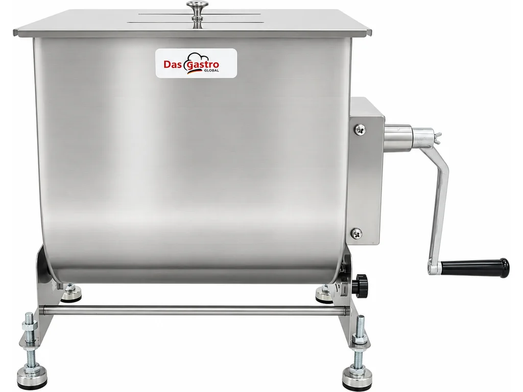 Elektrický miešač mäsa – 20 l – 16 kg – dvojitý hriadeľ – Obrázok 6