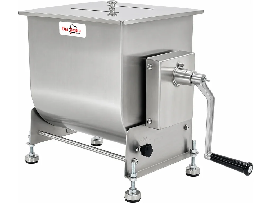 Elektrický miešač mäsa – 20 l – 16 kg – dvojitý hriadeľ – Obrázok 3